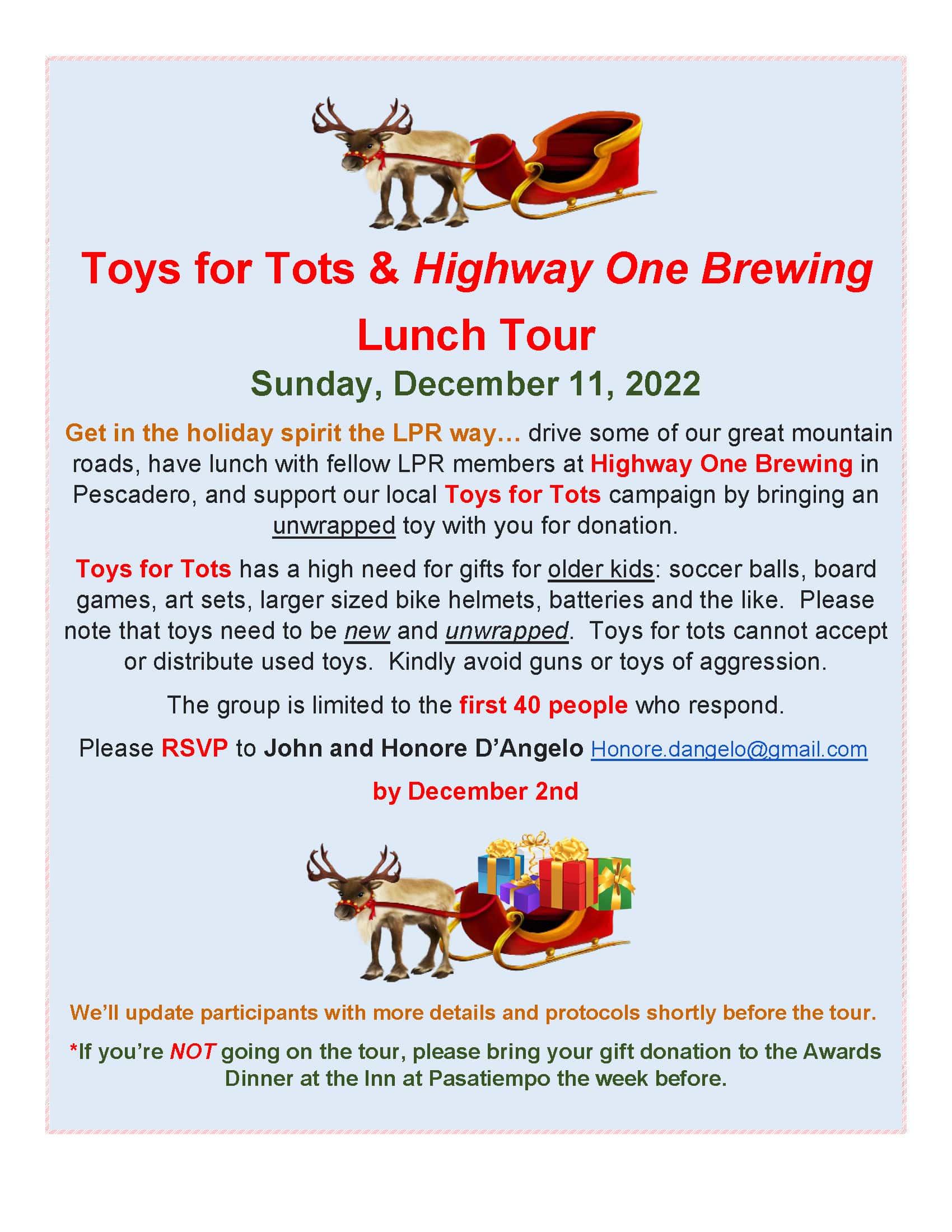 Toys for Tots Flyer