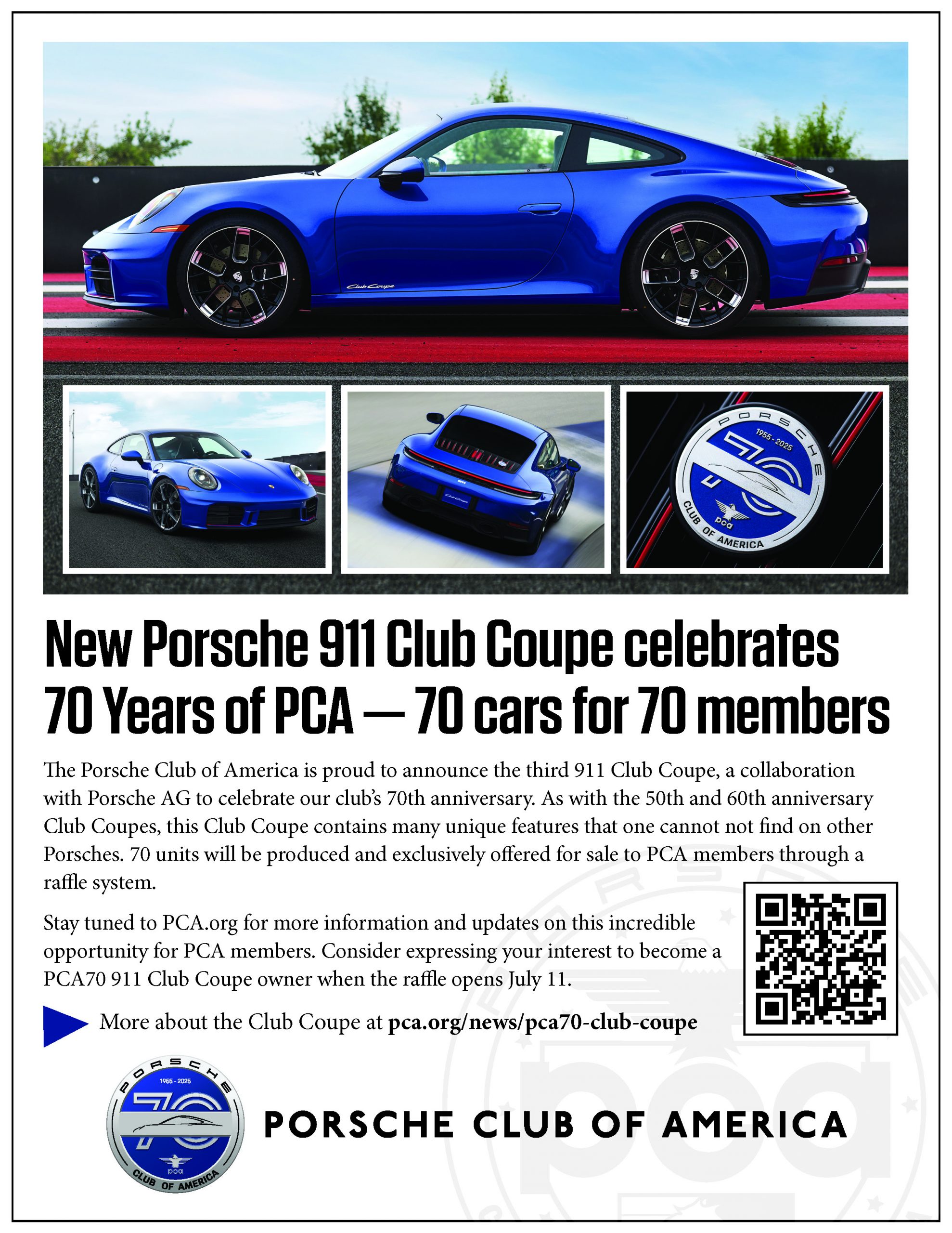 2025 Porsche 911 70th Anniversary
